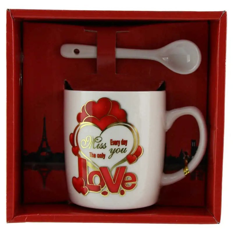 Cute Mug with Small Spoon
